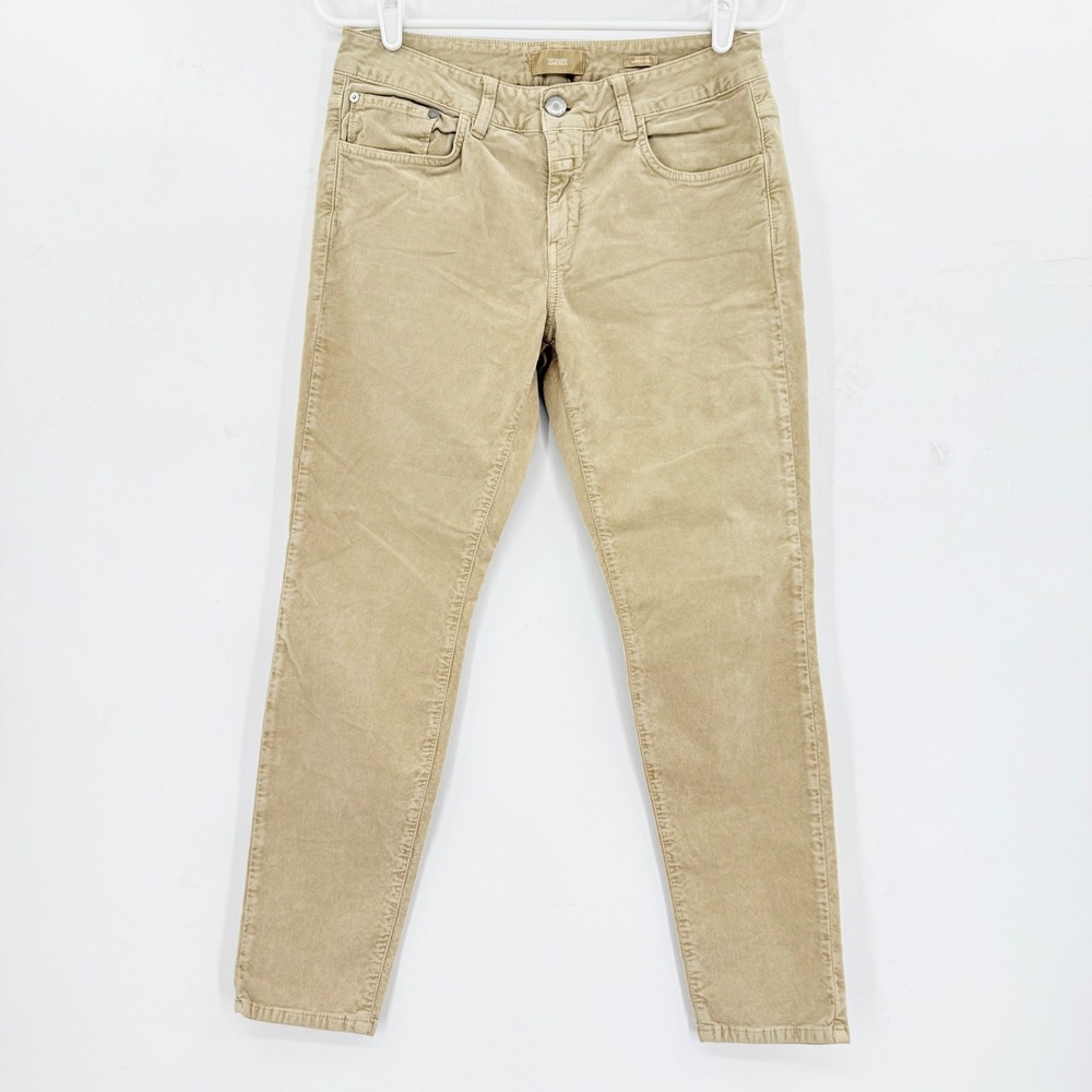 Closed Men's Baker 1820 Tan Corduroy Slim European Pants Made in Italy Size 29
